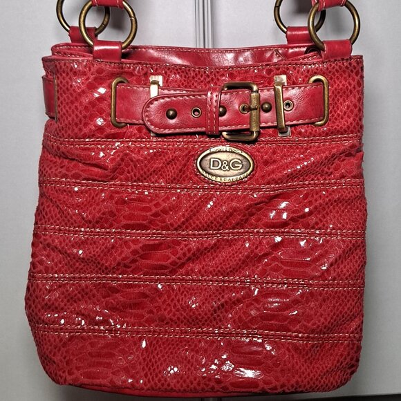 Dolce & Gabbana Faux Snakeskin Purse - Picture 1 of 14